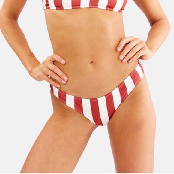 Solid & Striped The Elle Cherry Stripe Bikini - Picture 9 of 10